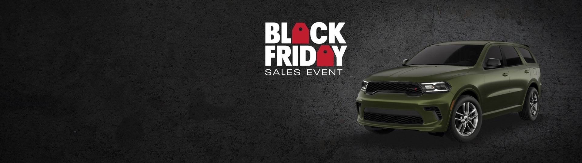 A green 2026 Durango GT Plus. Black Friday Sales Event.