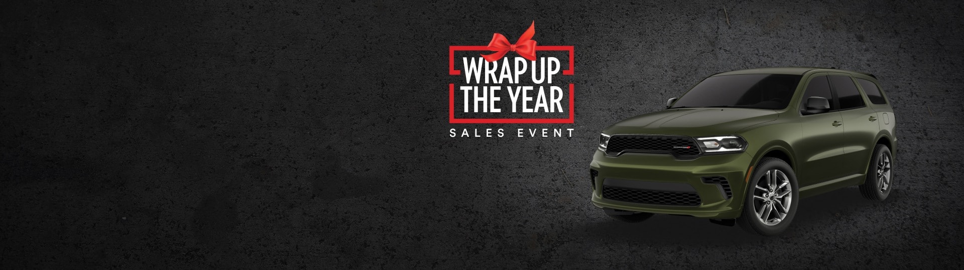 A green 2026 Durango GT Plus. Wrap up the Year Sales Event.
